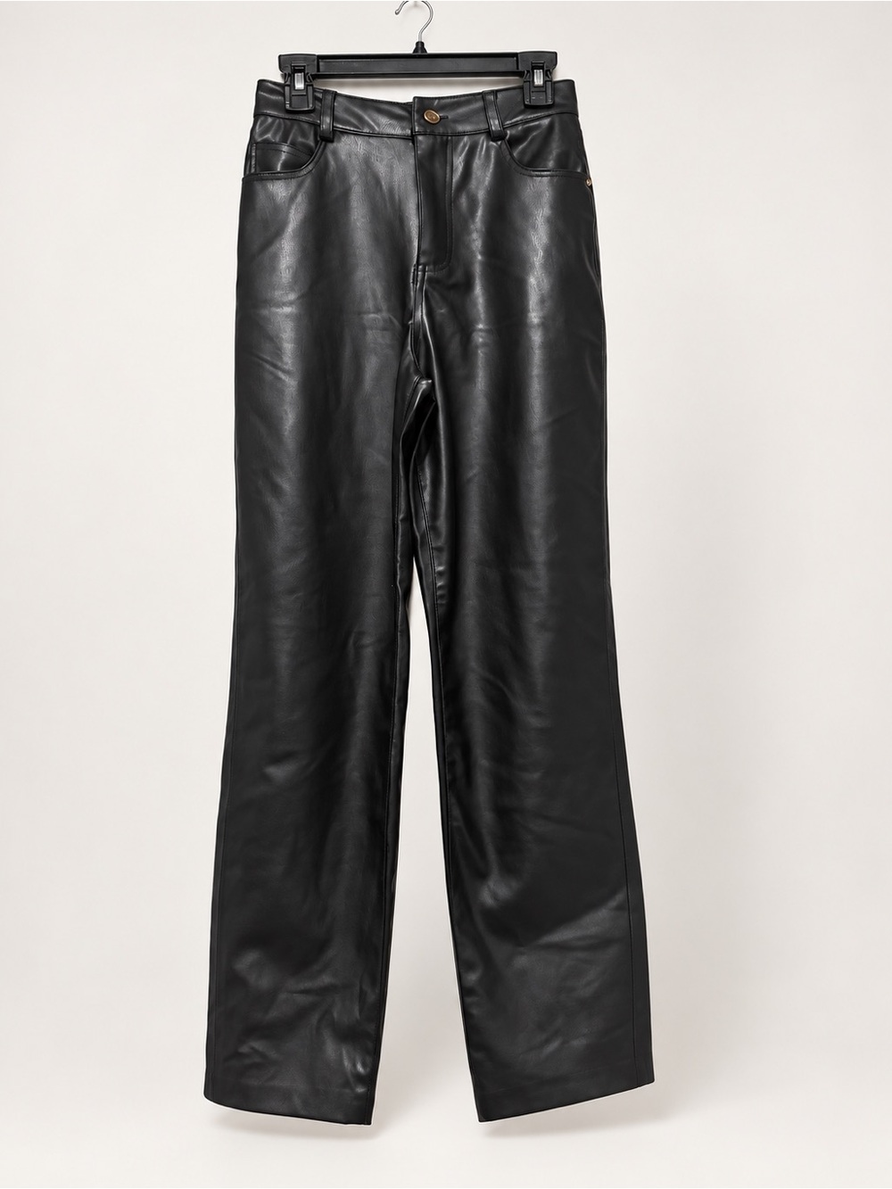 NWOT Zara Full Length Faux The ’90s Leather Pants Size 0